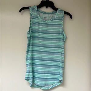 Title Nine Vibe Green and Blue Sleeveless Tank Top